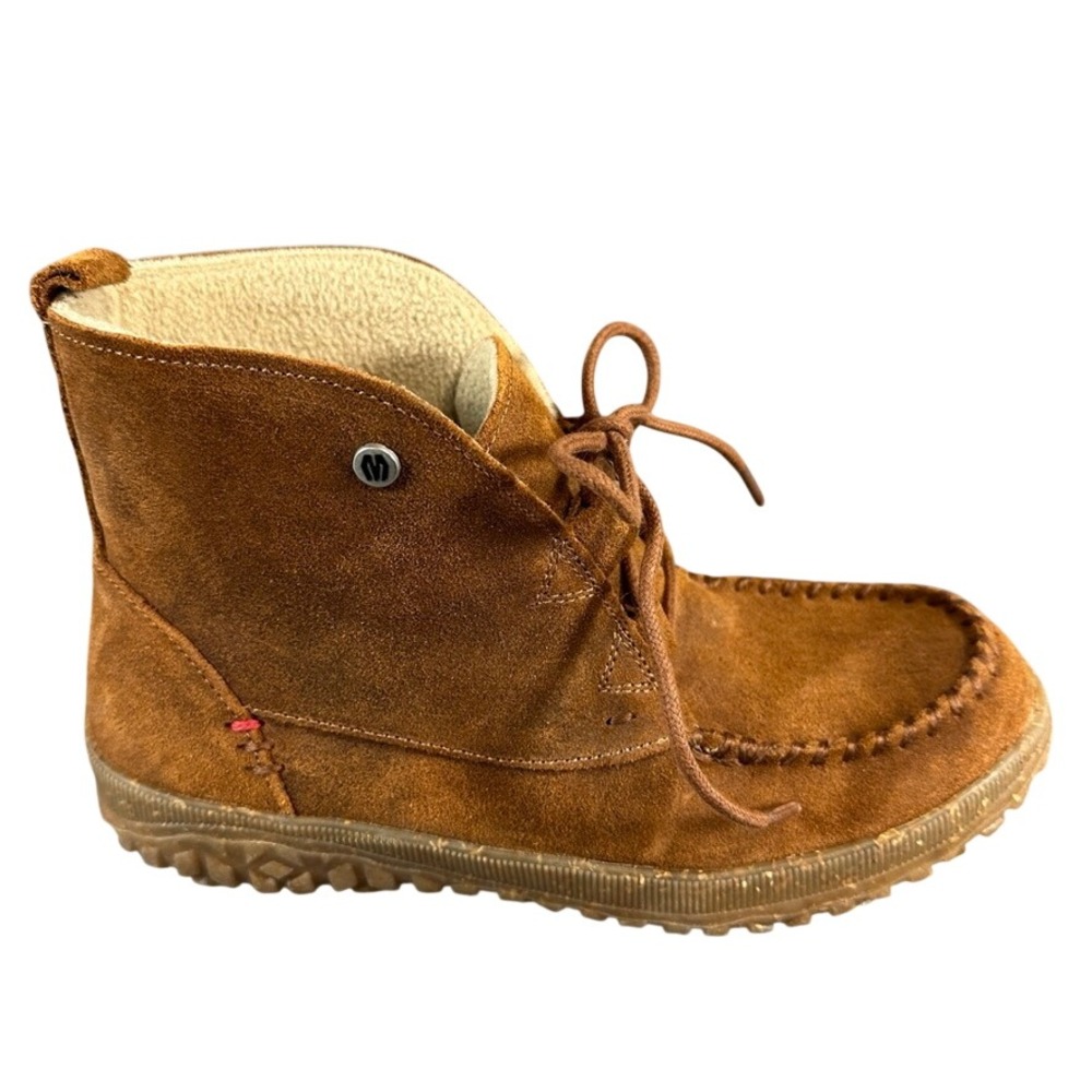 Minnetonka Brown Suede Lace Up Moccasin Chukka Boots Ankle Shoes 9